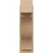 Ekena Millwork 8-in W x 16-in D x 28-in H Funston Block Rough Cedar Woodgrain TimberThane Outlooker, Primed Tan OUTUR080X16X28FST44RCPR - alternate 6